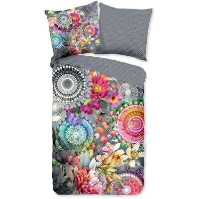 HIP Flanell Winter Bettwäsche Set 135x200 80x80 Pandora Mandala Blumen bunt 100% Baumwolle, angeraute Oberfläche, kälteisolierend, mit Reißverschluss, Oeko-Tex Standard 100, waschbar bei 40 Grad HIP Flanell Winter Bettwäsche Set 135x200 80x80 Pandora Mandala Blumen bunt 100% Baumwolle, angeraute Oberfläche, kälteisolierend, mit Reißverschluss, Oeko-Tex Standard 100, waschbar bei 40 Grad