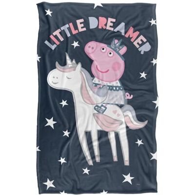 Peppa Pig Little Dreamer Superweiche Kuscheldecke mit seidigem Griff – 91 x 147 cm Peppa Pig Little Dreamer Superweiche Kuscheldecke mit seidigem Griff – 91 x 147 cm