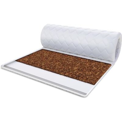 FDM Matratzentopper KOKOS-KALTSCHAUM Matratze Topper 200x200 cm Kaltschaum Kokos Härtegrad H4 Höhe ca. 4 cm Allergiker Geeignet Öko-Tex Weiß FDM Matratzentopper KOKOS-KALTSCHAUM Matratze Topper 200x200 cm Kaltschaum Kokos Härtegrad H4 Höhe ca. 4 cm Allergiker Geeignet Öko-Tex Weiß