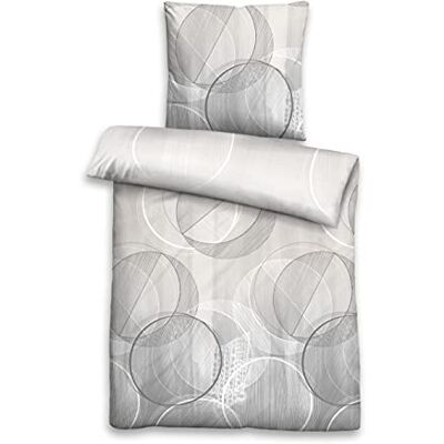 Biberna - 0634272/019/004 - Grau - Mako Satin - Bettwäsche-Set Biberna - 0634272/019/004 - Grau - Mako Satin - Bettwäsche-Set