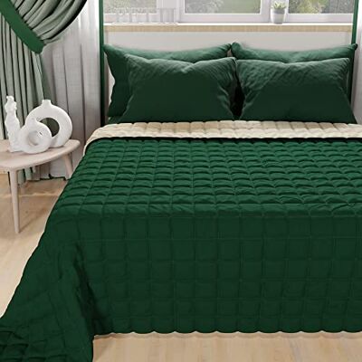 PETTI Artigiani Italiani Tagesdecke für Doppelbett, Steppdecke für Doppelbett, Frühling, Taupe, 100% Made in Italy, 100% antiallergische Mikrofaser PETTI Artigiani Italiani Tagesdecke für Doppelbett, Steppdecke für Doppelbett, Frühling, Taupe, 100% Made in Italy, 100% antiallergische Mikrofaser