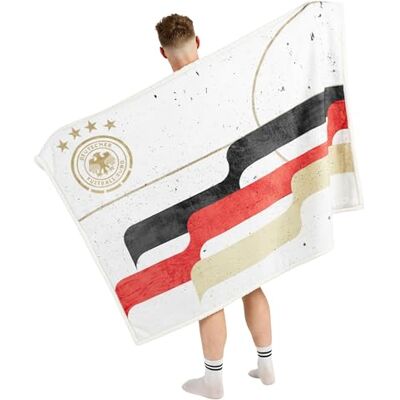 The Gift Scholars DFB Sherpa-Fleecedecke – Offizielle Kuscheldecke der Deutschen Nationalmannschaft (152 x 117 cm) – 100% Recyceltes Polyester – Schwarz Rot Gold The Gift Scholars DFB Sherpa-Fleecedecke – Offizielle Kuscheldecke der Deutschen Nationalmannschaft (152 x 117 cm) – 100% Recyceltes Polyester – Schwarz Rot Gold