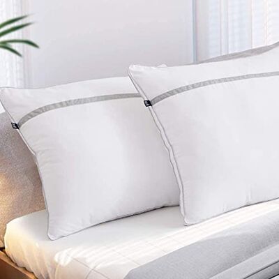 BedStory Kissen, 60 x 60 cm, 2 Stück, milbendicht und hypoallergen, aufblasbares Kissen mit Füllung aus 3D-Polyesterfaser, bequem und atmungsaktiv und kann als Sofakissen verwendet Werden BedStory Kissen, 60 x 60 cm, 2 Stück, milbendicht und hypoallergen, aufblasbares Kissen mit Füllung aus 3D-Polyesterfaser, bequem und atmungsaktiv und kann als Sofakissen verwendet Werden
