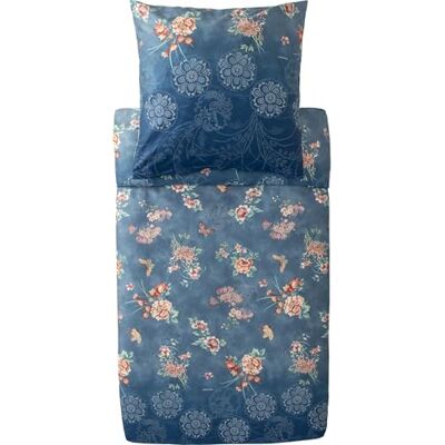 Bassetti ESPERIDI Bettwäsche + 2 Kissenhüllen aus 100% Baumwollsatin in der Farbe Petrol B1, Maße: 200x200 + 2 K 80x80 cm 9333283 Bassetti ESPERIDI Bettwäsche + 2 Kissenhüllen aus 100% Baumwollsatin in der Farbe Petrol B1, Maße: 200x200 + 2 K 80x80 cm 9333283