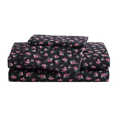 Betsey Johnson Queen-Bettwäsche-Set, weich und leicht, farbecht und knitterarm (Bouquet Ditsy Black, Queen) Betsey Johnson Queen-Bettwäsche-Set, weich und leicht, farbecht und knitterarm (Bouquet Ditsy Black, Queen)