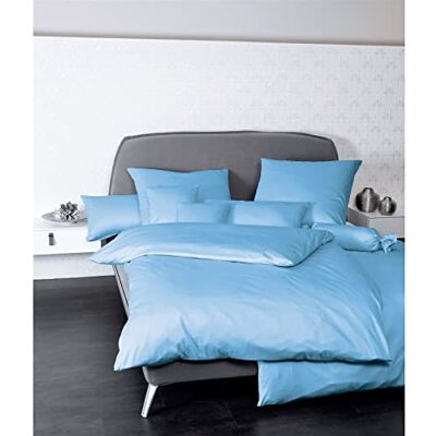 Janine Mako-Satin Bettwäsche - Blau - Für alle Jahreszeiten Janine Mako-Satin Bettwäsche - Blau - Für alle Jahreszeiten