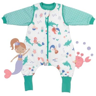 schlummersack Baby Kinder Schlafsack Übergang mit Füßen, umklappbaren Bündchen und abnehmbaren Ärmeln, leicht gefüttert, Sommerschlafsack, 1.0 Tog schlummersack Baby Kinder Schlafsack Übergang mit Füßen, umklappbaren Bündchen und abnehmbaren Ärmeln, leicht gefüttert, Sommerschlafsack, 1.0 Tog