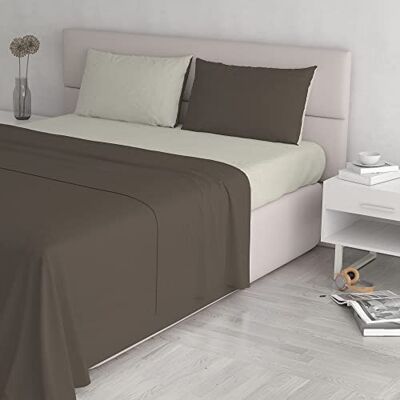 Italienische Bettwäsche-Set - Braun/Beige 250x300cm Italienische Bettwäsche-Set - Braun/Beige 250x300cm