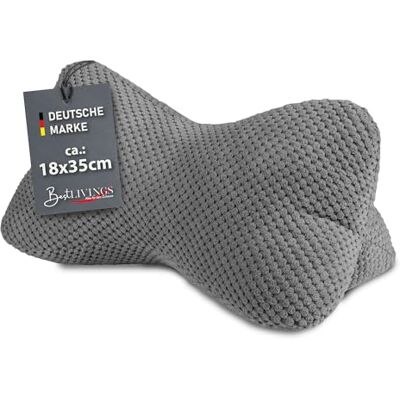 Bestlivings Leseknochen Nackenknochen 18x35 cm weiches Lesekissen, Öko-Tex, ergonomische Form für Nacken- oder Lendenstütze, Tablettkissen für Reisen Anthrazit Bestlivings Leseknochen Nackenknochen 18x35 cm weiches Lesekissen, Öko-Tex, ergonomische Form für Nacken- oder Lendenstütze, Tablettkissen für Reisen Anthrazit