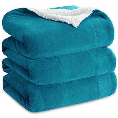 BEDSURE Sherpa Kuscheldecke Flauschig 220x240 Sofadecke, Türkis Dicke Wolldecke, Weich Tagesdecke, Geschenke für Frauen, Warm Wohndecke für Couch, Schlafzimmer & Wohnzimmer,Waschbar BEDSURE Sherpa Kuscheldecke Flauschig 220x240 Sofadecke, Türkis Dicke Wolldecke, Weich Tagesdecke, Geschenke für Frauen, Warm Wohndecke für Couch, Schlafzimmer & Wohnzimmer,Waschbar