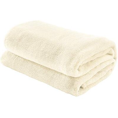 Erwin Müller Teddy-Fleece-Wohndecke Salerno, Fleece-Decke, Kuscheldecke wollweiß Größe 150x200 cm flauschig weich, pflegeleicht Erwin Müller Teddy-Fleece-Wohndecke Salerno, Fleece-Decke, Kuscheldecke wollweiß Größe 150x200 cm flauschig weich, pflegeleicht