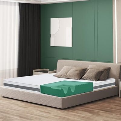 The White Stone Orthopädische Matratze 150x190 - Antibakterielle Schaumstoff, Hypoallergen The White Stone Orthopädische Matratze 150x190 - Antibakterielle Schaumstoff, Hypoallergen