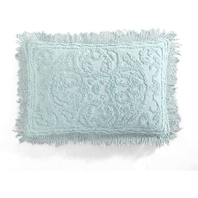 Beatrice Home Fashions Medallion Chenille-Tagesdecke, King Sham, Blau Beatrice Home Fashions Medallion Chenille-Tagesdecke, King Sham, Blau