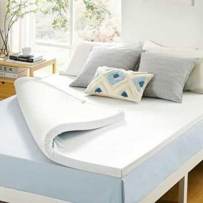 Best Price Mattress Matratzenauflage aus Gel-Memory-Foam, 7,6 cm, CertiPUR-US-Zertifiziert, Queen-Size-Bett Best Price Mattress Matratzenauflage aus Gel-Memory-Foam, 7,6 cm, CertiPUR-US-Zertifiziert, Queen-Size-Bett