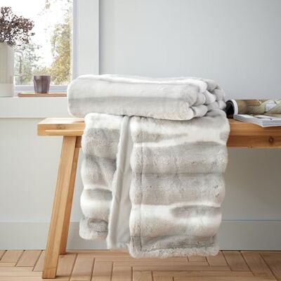 Catherine Lansfield Flint Decke aus Kunstpelz - Decke Catherine Lansfield Flint Decke aus Kunstpelz - Decke