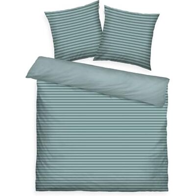 TOM TAILOR Renforcé-Bettwäsche, 2 * 80x80 + 200x220 cm, 100% Baumwolle/Renforcé, mit Wendemotiv und farbigem Reißverschluss, MEDIUM Stripes Türkis (Fresh Sage, Smokey Sage) TOM TAILOR Renforcé-Bettwäsche, 2 * 80x80 + 200x220 cm, 100% Baumwolle/Renforcé, mit Wendemotiv und farbigem Reißverschluss, MEDIUM Stripes Türkis (Fresh Sage, Smokey Sage)