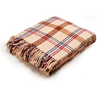 Arus Highlands Collection Tartan-Überwurf, kariert, Queen-Size-Größe, Sahara, 152,4 x 203,2 cm Arus Highlands Collection Tartan-Überwurf, kariert, Queen-Size-Größe, Sahara, 152,4 x 203,2 cm