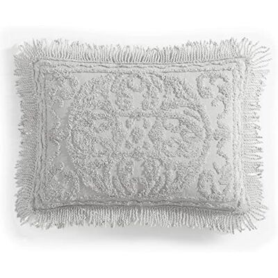 Beatrice Home Fashions Medallion-Chenille-Tagesdecke, Standard-Kissenbezug, Grau Beatrice Home Fashions Medallion-Chenille-Tagesdecke, Standard-Kissenbezug, Grau