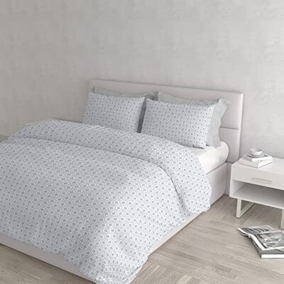 Groupon Bettbezug-Set - Athena 100% Baumwolle - Grau Groupon Bettbezug-Set - Athena 100% Baumwolle - Grau
