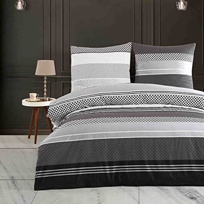 Buymax Bettwäsche 135x200 cm 4-teilig – Bettwäsche Set Renforcé 100% Baumwolle, 2 x Bettbezug 135x200 cm und 2 x Kissenbezüge 80x80 cm, Oeko-TEX, Reißverschluss, weich und atmungsaktiv Buymax Bettwäsche 135x200 cm 4-teilig – Bettwäsche Set Renforcé 100% Baumwolle, 2 x Bettbezug 135x200 cm und 2 x Kissenbezüge 80x80 cm, Oeko-TEX, Reißverschluss, weich und atmungsaktiv