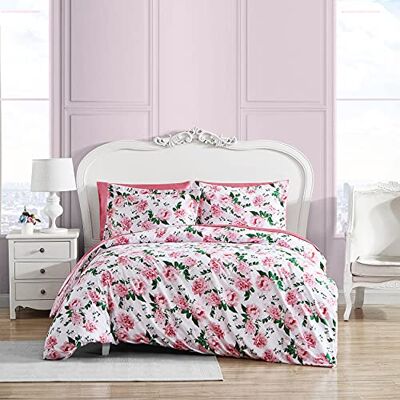 Betsey Johnson Blooming Roses Bettwäsche-Set, Mikrofaser, Rosa, 2-teilig, Doppelbett Betsey Johnson Blooming Roses Bettwäsche-Set, Mikrofaser, Rosa, 2-teilig, Doppelbett