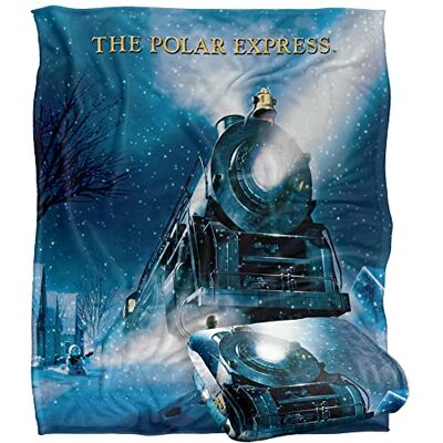 LOGOVISION Polar Express, Decke, Motiv: offizielles Lizenzprodukt, seidig, superweiche Tagesdecke, 152 x 127 cm LOGOVISION Polar Express, Decke, Motiv: offizielles Lizenzprodukt, seidig, superweiche Tagesdecke, 152 x 127 cm