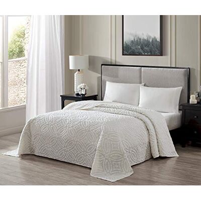 Beatrice Home Fashions Kingsize-Bett:, Baumwolle, weiß, King Size Beatrice Home Fashions Kingsize-Bett:, Baumwolle, weiß, King Size