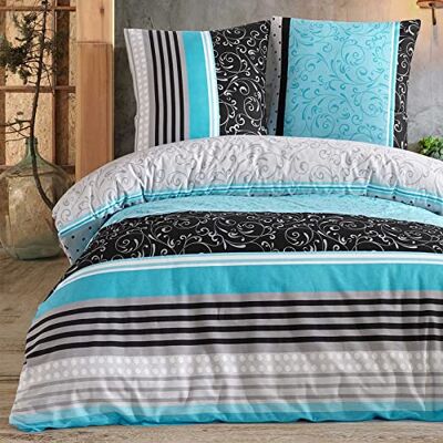 Buymax Bettwäsche 135x200 cm 4-teilig – Bettwäsche Set Renforcé 100% Baumwolle, 2 x Bettbezug 135x200 cm und 2 x Kissenbezüge 80x80 cm, Oeko-TEX, Reißverschluss, weich und atmungsaktiv Buymax Bettwäsche 135x200 cm 4-teilig – Bettwäsche Set Renforcé 100% Baumwolle, 2 x Bettbezug 135x200 cm und 2 x Kissenbezüge 80x80 cm, Oeko-TEX, Reißverschluss, weich und atmungsaktiv
