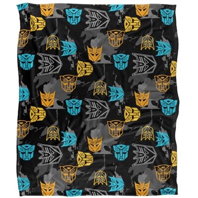 Transformers Autobot Decepticon Pattern Superweiche Kuscheldecke mit seidigem Griff – 91 x 147 cm Transformers Autobot Decepticon Pattern Superweiche Kuscheldecke mit seidigem Griff – 91 x 147 cm