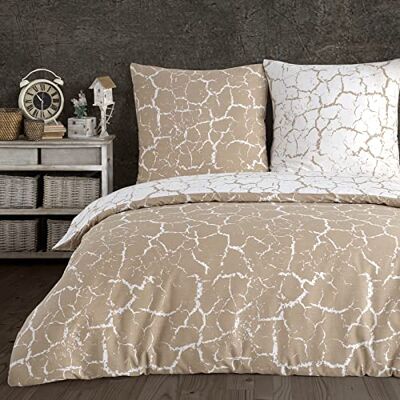 Buymax Bettwäsche 135x200 cm – Bettwäsche Set 2-teilig 135 x 200 cm, Renforcé 100% Baumwolle, Bettbezug mit 1 Kissenbezug 80x80 cm, Oeko-TEX, Reißverschluss, weich und atmungsaktiv Buymax Bettwäsche 135x200 cm – Bettwäsche Set 2-teilig 135 x 200 cm, Renforcé 100% Baumwolle, Bettbezug mit 1 Kissenbezug 80x80 cm, Oeko-TEX, Reißverschluss, weich und atmungsaktiv
