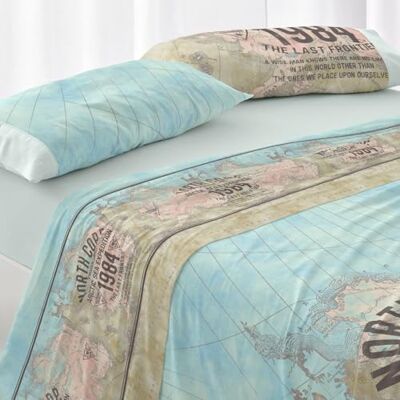 Blanco Bettwäscheset, Baumwolle, 50% Polyester, Meer, Ancho de 180 Blanco Bettwäscheset, Baumwolle, 50% Polyester, Meer, Ancho de 180