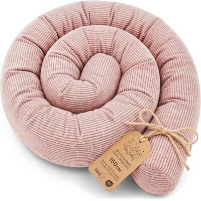 Totsy Baby Seitenschläferkissen Bettschlange Body Pillow 150 cm Kopfkissen lang Bettrolle Schlafkissen Nackenrolle Kissen Oeko-Tex Rosa Cordstoff Totsy Baby Seitenschläferkissen Bettschlange Body Pillow 150 cm Kopfkissen lang Bettrolle Schlafkissen Nackenrolle Kissen Oeko-Tex Rosa Cordstoff
