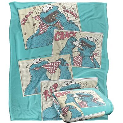 LOGOVISION Selky Touch Optimalweiche Kuscheldecke aus der Sesamstraße, offiziell lizenziert, 152 x 127 cm LOGOVISION Selky Touch Optimalweiche Kuscheldecke aus der Sesamstraße, offiziell lizenziert, 152 x 127 cm
