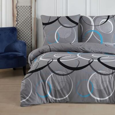 Buymax Bettwäsche 135x200 cm 4-teilig – Bettwäsche Set Renforcé 100% Baumwolle, 2 x Bettbezug 135x200 cm und 2 x Kissenbezüge 80x80 cm, Oeko-TEX, Reißverschluss, weich und atmungsaktiv Buymax Bettwäsche 135x200 cm 4-teilig – Bettwäsche Set Renforcé 100% Baumwolle, 2 x Bettbezug 135x200 cm und 2 x Kissenbezüge 80x80 cm, Oeko-TEX, Reißverschluss, weich und atmungsaktiv