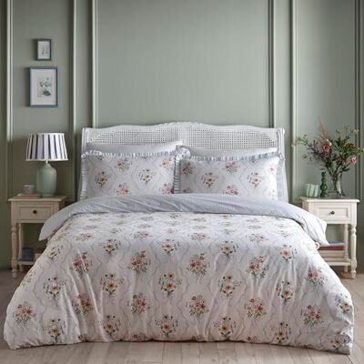 Appletree Bettwäsche-Set mit Blumenmuster, 100% Baumwolle, Kingsize-Bett Appletree Bettwäsche-Set mit Blumenmuster, 100% Baumwolle, Kingsize-Bett