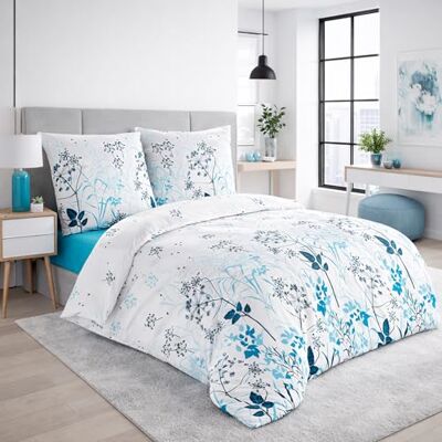 Buymax Bettwäsche 135x200 cm 4-teilig – Bettwäsche Set Renforcé 100% Baumwolle, 2 x Bettbezug 135x200 cm und 2 x Kissenbezüge 80x80 cm, Oeko-TEX, Reißverschluss, weich und atmungsaktiv Buymax Bettwäsche 135x200 cm 4-teilig – Bettwäsche Set Renforcé 100% Baumwolle, 2 x Bettbezug 135x200 cm und 2 x Kissenbezüge 80x80 cm, Oeko-TEX, Reißverschluss, weich und atmungsaktiv