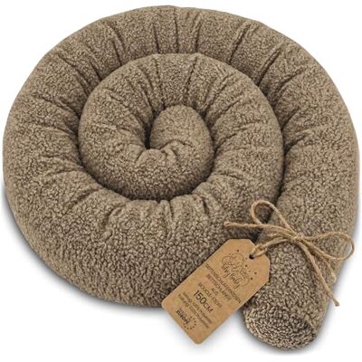 Totsy Baby Seitenschläferkissen Bettschlange Body Pillow 150 cm Bouclé Kopfkissen lang Bettrolle Schlafkissen Nackenrolle Zertifikat Oeko-Tex Beige D Totsy Baby Seitenschläferkissen Bettschlange Body Pillow 150 cm Bouclé Kopfkissen lang Bettrolle Schlafkissen Nackenrolle Zertifikat Oeko-Tex Beige D