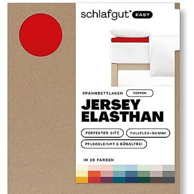 SCHLAFGUT Easy Jersey Elastik Topper Spannbettlaken - Fitted Sheet SCHLAFGUT Easy Jersey Elastik Topper Spannbettlaken - Fitted Sheet