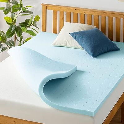 Best Price Mattress Matratzenauflage aus Memory-Schaum, belüftet, 3,8 cm, mit Kühlgel, CertiPUR-US-Zertifiziert, Twin Best Price Mattress Matratzenauflage aus Memory-Schaum, belüftet, 3,8 cm, mit Kühlgel, CertiPUR-US-Zertifiziert, Twin