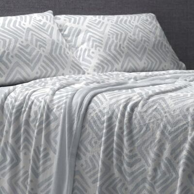 Blanco Bettwäsche aus Coralina-Stoff Bett von 150 cm (+ verfügbare Größen) Design 996 Farbe Graublau (150 x 190/200 cm) Blanco Bettwäsche aus Coralina-Stoff Bett von 150 cm (+ verfügbare Größen) Design 996 Farbe Graublau (150 x 190/200 cm)