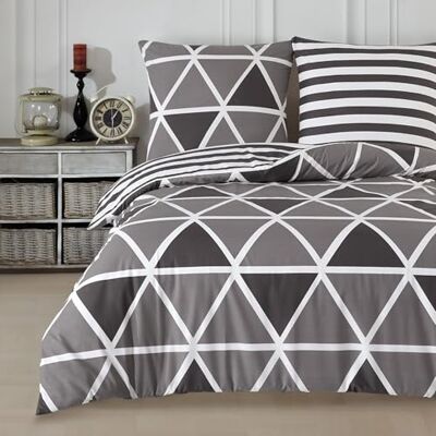 Buymax Bettwäsche 135x200 cm 4-teilig – Bettwäsche Set Renforcé 100% Baumwolle, 2 x Bettbezug 135x200 cm und 2 x Kissenbezüge 80x80 cm, Oeko-TEX, Reißverschluss, weich und atmungsaktiv Buymax Bettwäsche 135x200 cm 4-teilig – Bettwäsche Set Renforcé 100% Baumwolle, 2 x Bettbezug 135x200 cm und 2 x Kissenbezüge 80x80 cm, Oeko-TEX, Reißverschluss, weich und atmungsaktiv