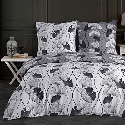 Buymax Bettwäsche 135x200 cm 4-teilig – Bettwäsche Set Renforcé 100% Baumwolle, 2 x Bettbezug 135x200 cm und 2 x Kissenbezüge 80x80 cm, Oeko-TEX, Reißverschluss, weich und atmungsaktiv Buymax Bettwäsche 135x200 cm 4-teilig – Bettwäsche Set Renforcé 100% Baumwolle, 2 x Bettbezug 135x200 cm und 2 x Kissenbezüge 80x80 cm, Oeko-TEX, Reißverschluss, weich und atmungsaktiv