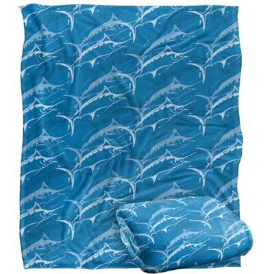 LOGOVISION Jq Licensing Jl-Jp Marlin Mosaic Fishing Pattern Superweiche Kuscheldecke mit seidigem Griff – 152 x 127 cm LOGOVISION Jq Licensing Jl-Jp Marlin Mosaic Fishing Pattern Superweiche Kuscheldecke mit seidigem Griff – 152 x 127 cm