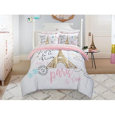CASA Bonjour Gold Bed In A Bag Set, Polyester, Twin CASA Bonjour Gold Bed In A Bag Set, Polyester, Twin