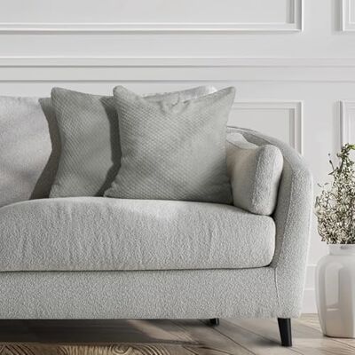 DecoKing 57490 2tlg 2 Kissenbezüge 45x45 cm Mikrofaser Reißverschluss Fleece Kissenhüllen Stahl Silber grau Henry DecoKing 57490 2tlg 2 Kissenbezüge 45x45 cm Mikrofaser Reißverschluss Fleece Kissenhüllen Stahl Silber grau Henry