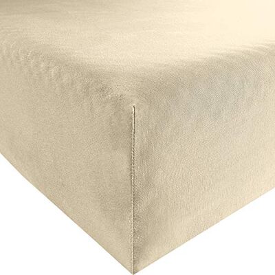 Bassetti Spannbettlaken Uni 40/755 Creme Baumwolle/Elastan, Maße: 140cm x 200cm, 160cm x 220cm, 9235186 Bassetti Spannbettlaken Uni 40/755 Creme Baumwolle/Elastan, Maße: 140cm x 200cm, 160cm x 220cm, 9235186