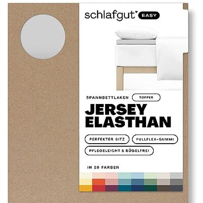 SCHLAFGUT Easy Jersey Elasthan Topper Spannbettlaken - Matratzenbezug SCHLAFGUT Easy Jersey Elasthan Topper Spannbettlaken - Matratzenbezug