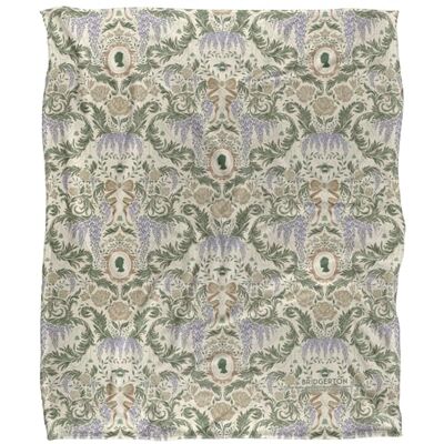 Bridgerton Damask Pattern Superweiche Kuscheldecke mit seidigem Griff 152 X 127 cm Bridgerton Damask Pattern Superweiche Kuscheldecke mit seidigem Griff 152 X 127 cm