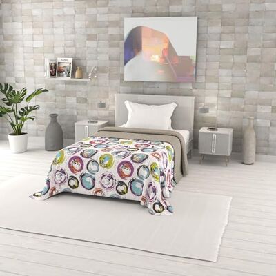 Italian Bed Linen Gedruckt Sommer steppdecke Fantasy, Cerchi Astratti, 170x270cm Italian Bed Linen Gedruckt Sommer steppdecke Fantasy, Cerchi Astratti, 170x270cm