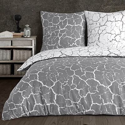 Buymax Bettwäsche 135x200 cm 4-teilig – Bettwäsche Set Renforcé 100% Baumwolle, 2 x Bettbezug 135x200 cm und 2 x Kissenbezüge 80x80 cm, Oeko-TEX, Reißverschluss, weich und atmungsaktiv Buymax Bettwäsche 135x200 cm 4-teilig – Bettwäsche Set Renforcé 100% Baumwolle, 2 x Bettbezug 135x200 cm und 2 x Kissenbezüge 80x80 cm, Oeko-TEX, Reißverschluss, weich und atmungsaktiv